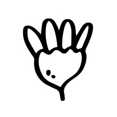 Flower hand drawn illustration