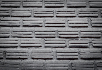 Black white brick wall texture  Used to design backgrounds and w