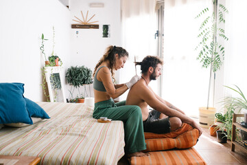 Handpoke tattoo, Tattooing on indoor natural space