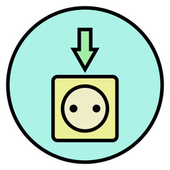 electrical socket icon