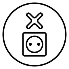 electrical socket icon