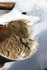 Broken fiberglass lined pipe