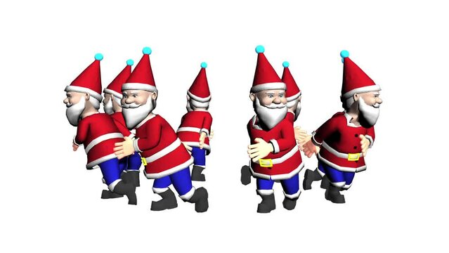 Santa Claus animated. Merry Christmas dance. Merry Christmas animation  Christmas Santa Dancing.

