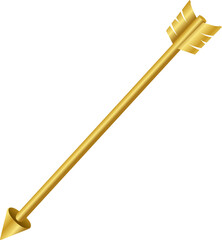 3d Gold Arrow