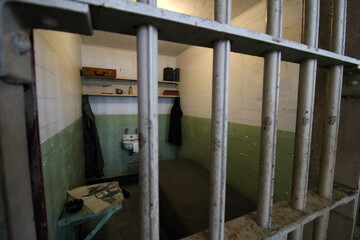 Fototapeta na wymiar Single cell in Alcatraz, San Francisco