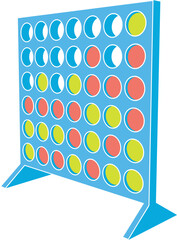 Connect four board game vector illustration © Gerren