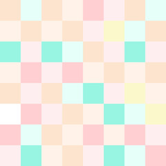 Colorful pastel checkerboard pattern background.