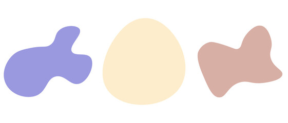 Abstract pastel shape background. Vector illustration.