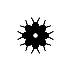 Snow icon. Simple style Christmas holiday poster background symbol. Snow brand logo design element. T-shirt printing. Vector for sticker.