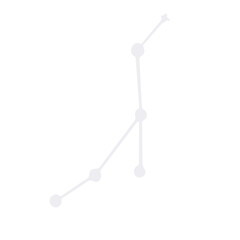 Star constellation line art illustration