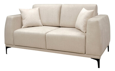 Sofa isolated on white background. Including clipping path