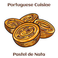 Typical Portuguese custard pies - 