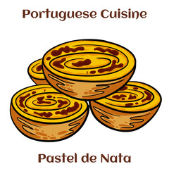 Typical Portuguese custard pies - 