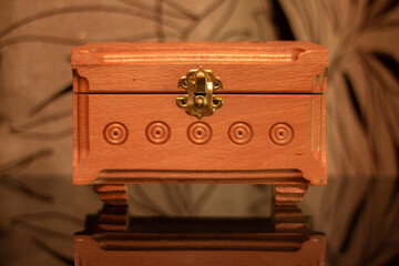 wooden casket