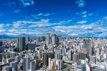 Fototapeta premium 大阪の通天閣から見る大阪の風景