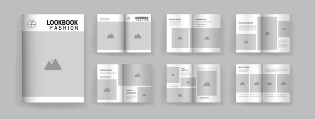 12 page fashion catalogue template minimalist design