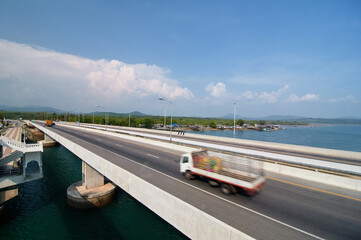 Obraz premium Sarasin bridge on Phuket Island in Thailand.