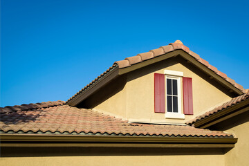 Attic window, Single family residence, Menifee, California, USA