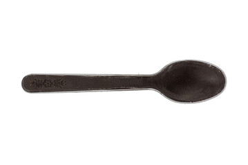 the spoons made from dark chocolate