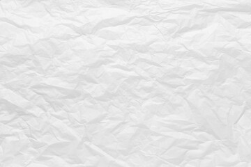 white crumpled paper texture background