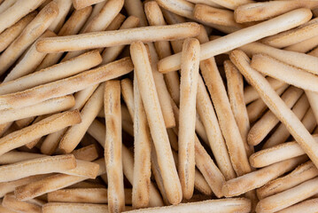 Delicious italian mini breadsticks in a smaller size with olive oil flavor