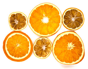 Dried orange and lemon slices.