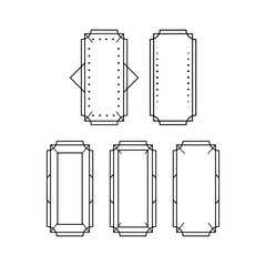 Art deco gold frames set collection decorations, Golden art deco ornaments, retro geometric ornamental frame - classic luxurious gold frames, wedding invitation, celebration event bundle