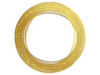 Circular gold frame, golden splattered border. Gold paint texture. Isolated png illustration, transparent background. Asset for overlay, texture, pattern, montage, collage, greeting, invitation card
