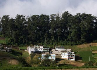 Village in the hill