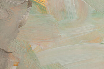 Art modern oil and acrylic smear blot canvas painting wall. Abstract texture  beige color stain brushstroke texture background.