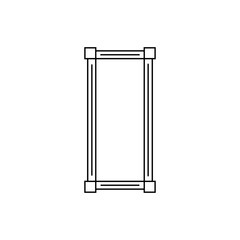 Art deco golden frames decorations, Golden art deco ornaments, retro geometric ornamental frame - classic luxurious gold frames, wedding invitation, celebration event