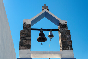 Fototapeta premium Bells in a chapel on the island of Symi.