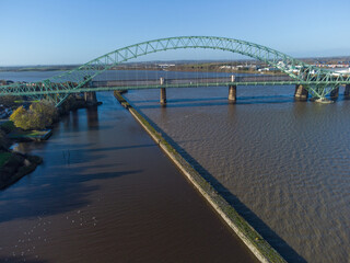 Fototapeta premium Silver Jubilee Bridge, Runcorn