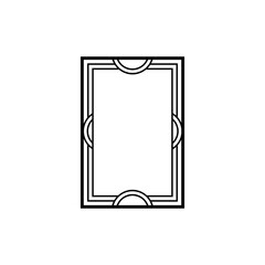 Art deco golden frames decorations, Golden art deco ornaments, retro geometric ornamental frame - classic luxurious gold frames, wedding invitation, celebration event