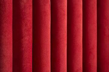 Headboards upholstery made of red furniture fabric