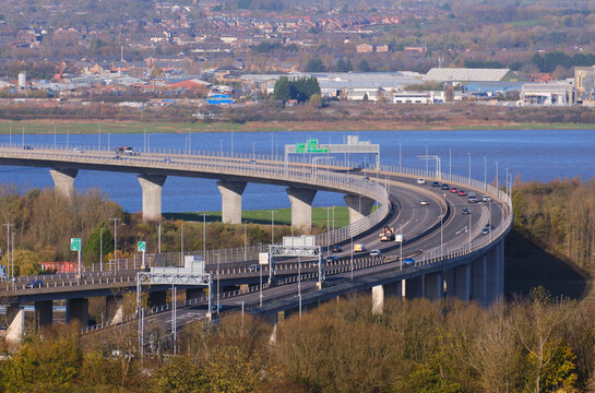 Dual Carriageway Flyover In The UK