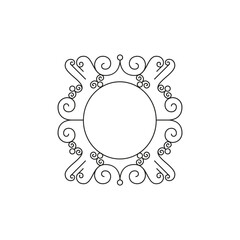 Vintage ornamental frame, vintage rectangle ornaments and ornate border. Decorative wedding frames, antique museum picture borders or deco divider, gift card, floral frame