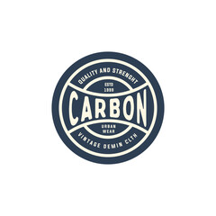 Vintage Badge Logo Design - Vector Stamp, old classic style illustration for apparel brand, restaurant, bistro, barber shop