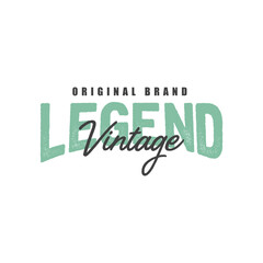Vintage Badge Logo Design - Vector Stamp, old classic style illustration for apparel brand, restaurant, bistro, barber shop