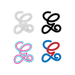 Letter G Logo Lettermark Monogram - Typeface Type Emblem Character Trademark