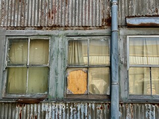 old wooden windows