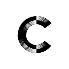 Letter C Logo Lettermark C Monogram - Typeface Type Emblem Character Trademark