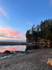 cliff at the river mouth