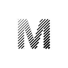 Letter M Logo Lettermark M Monogram - Typeface Type Emblem Character Trademark
