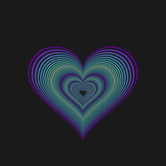 Heart logo - Love symbol Valentines day romantic celebration wedding passion health marriage web care emotion feeling - couple dating