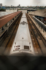 Rail yard trains from above