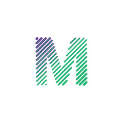 Letter M Logo Lettermark M Monogram - Typeface Type Emblem Character Trademark