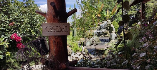 foto cascasda cabaña