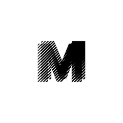 M Letter Logo Lettermark M Monogram - Typeface Type Emblem Character Trademark