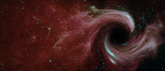 Black hole. Elements of this image furnished by NASA.